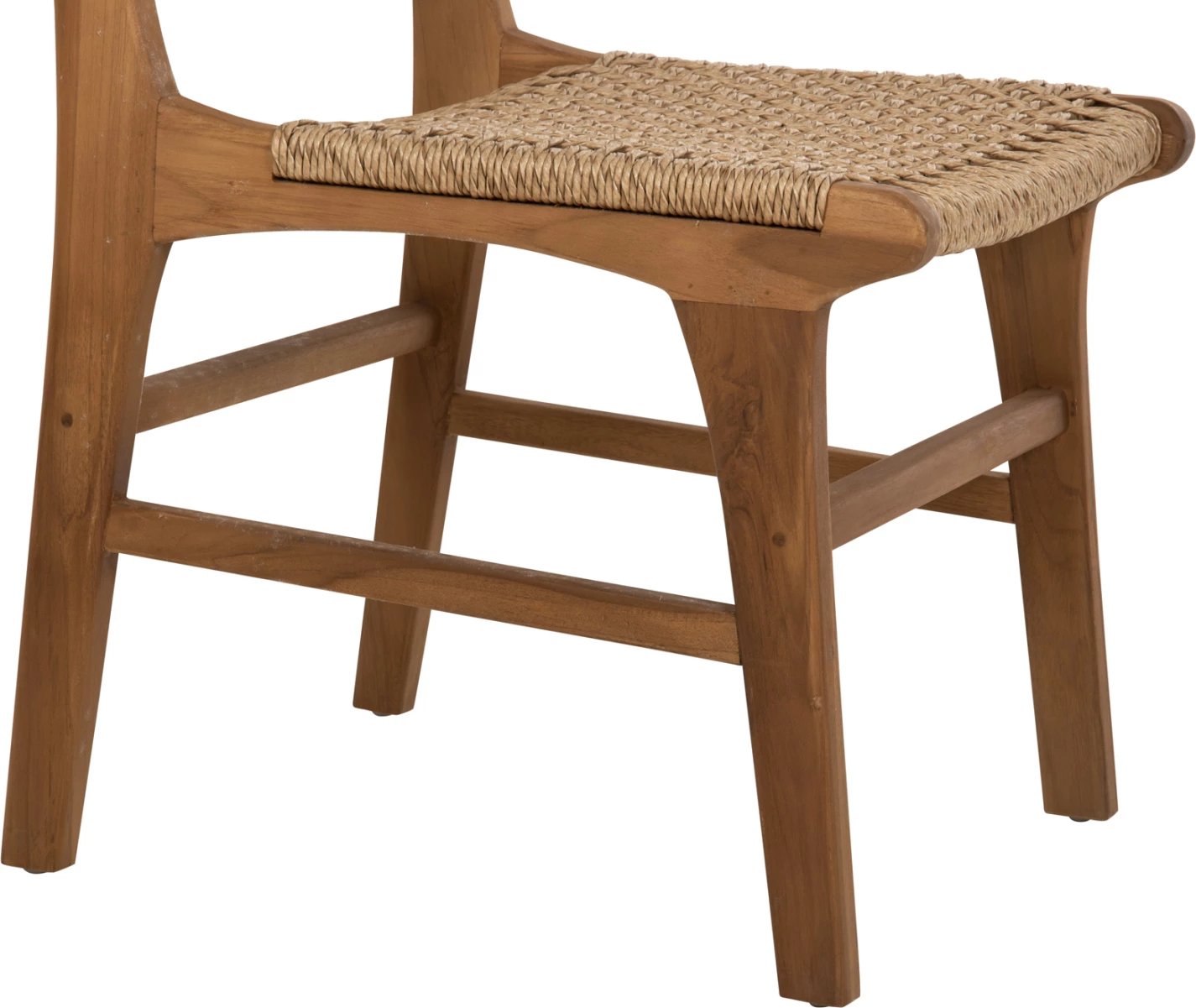 Karrige ngrënieje NESHA, dru TEAK dhe litar VIRO, 46x57x86H cm