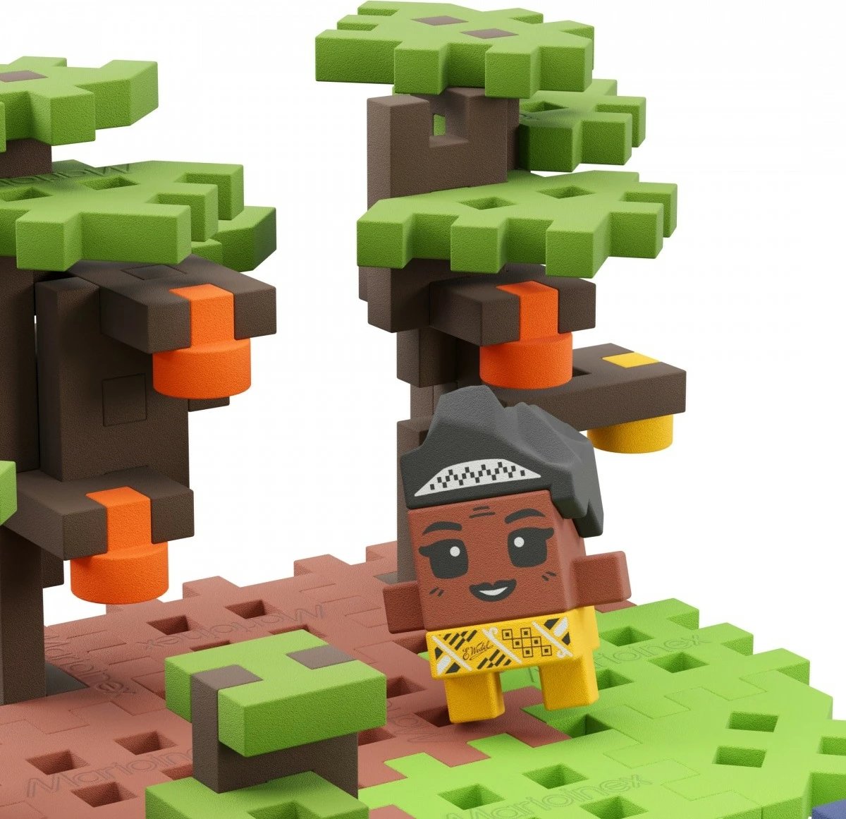 Set lodrash ndërtimi Marioinex Mini Waffle Plantacion Kakaoje, 100 elemente, shumëngjyrëshe