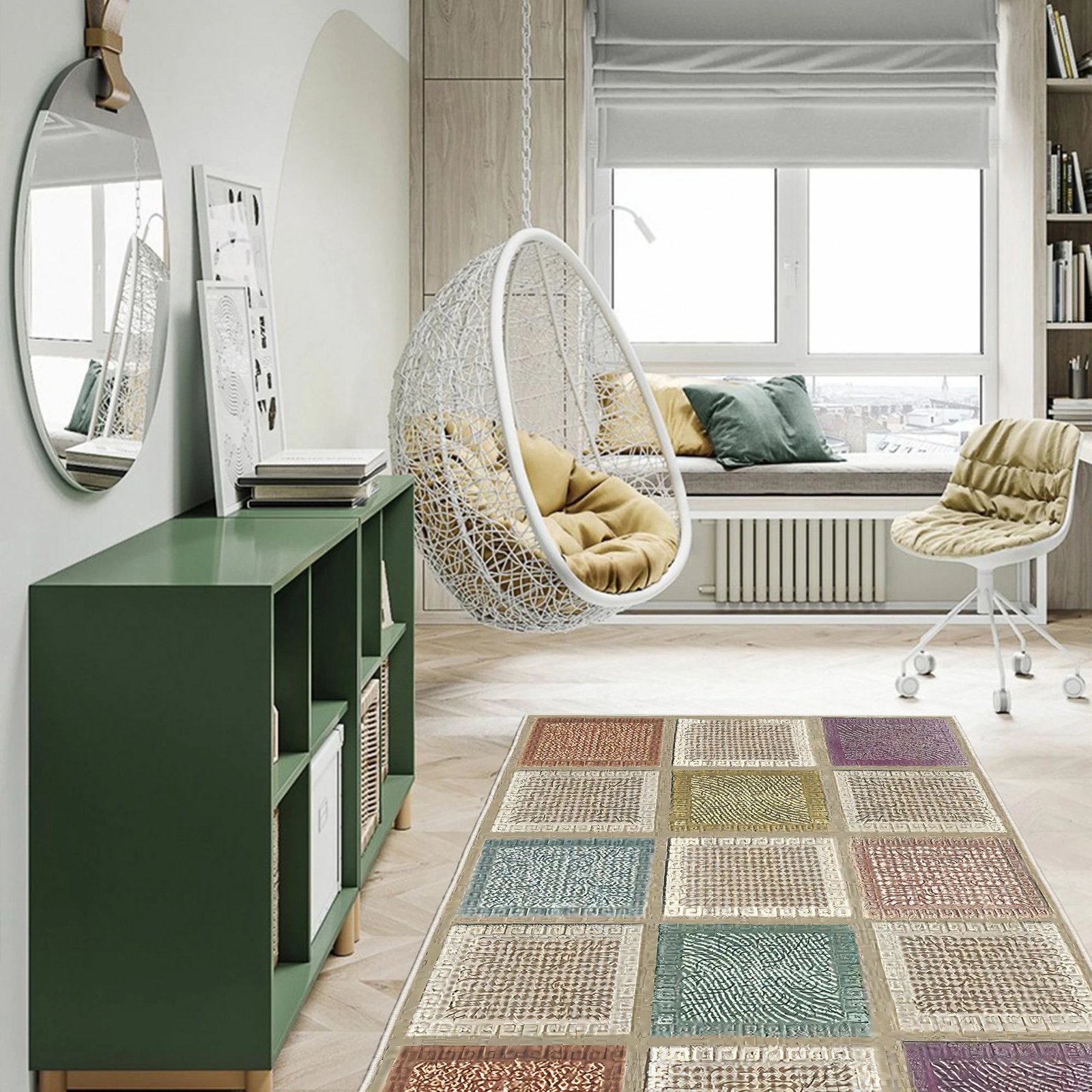 Qilim Conceptum Hypnose, shumëngjyrësh, 60x100cm, Wookece196