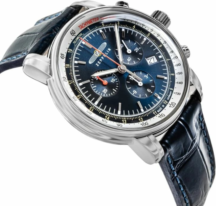 Orë dore për meshkuj Zeppelin, e kaltër