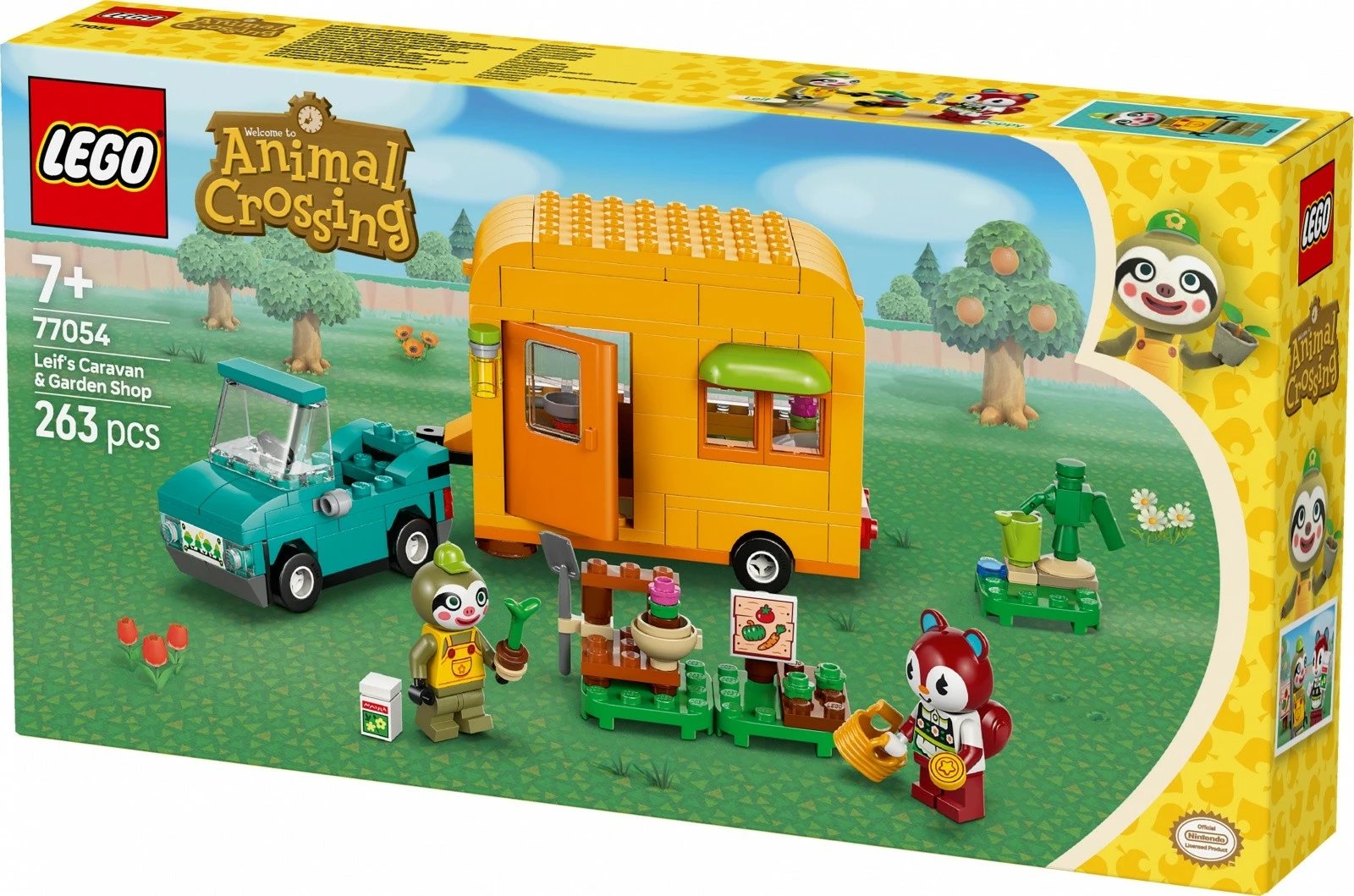 Set LEGO Animal Crossing 77054 Leif and His Caravan and Garden Shop, 263 pjesë