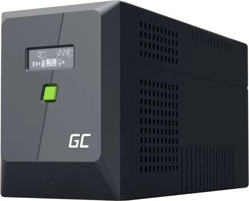 Kasë UPS Green Cell UPSLM900, 900W, 1500VA, me ekran LCD, e zezë Kasë UPS Green Cell UPSLM900, 900W, 1500VA, me ekran LCD, e zezë