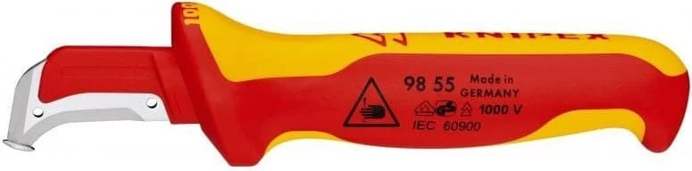 Thikë KNIPEX 98 55 SB, Fiks, 180 mm, Verdhë