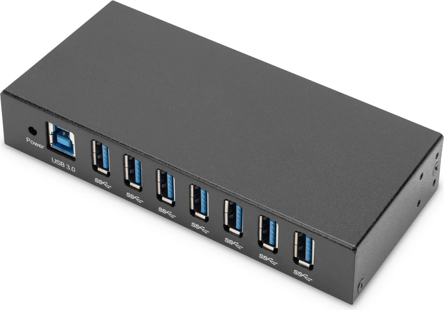 USB Hub DIGITUS DA-70258-1, 7 porta, USB 3.0, Metal, i zi