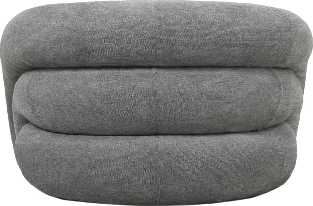 Fotel Lexy, stof gri, 99x88x62cm