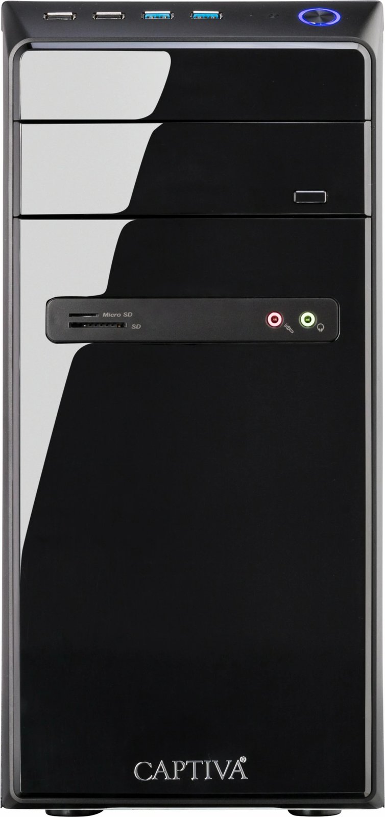 Kompjuter Captiva Power Starter PC R64-145, Ryzen 5 5600G, 32GB RAM, 1TB SSD, e zezë