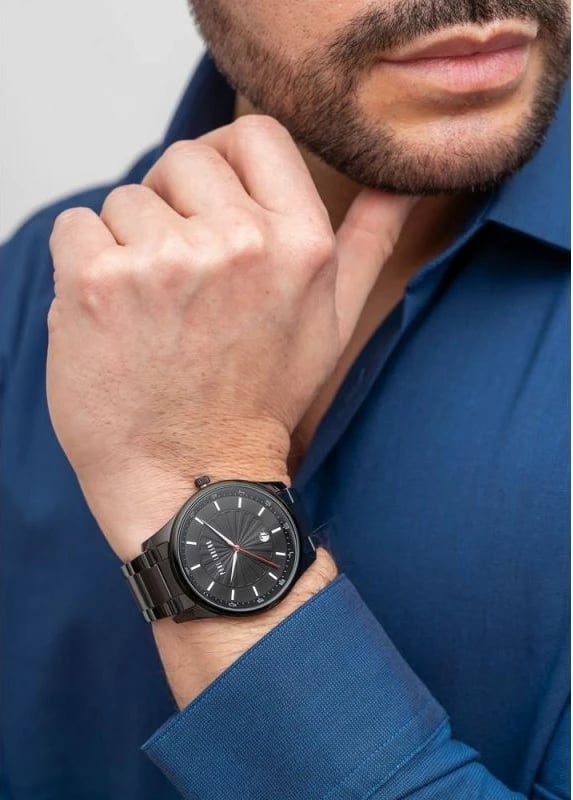 Orë dore për meshkuj Paul Lorens, e zezë