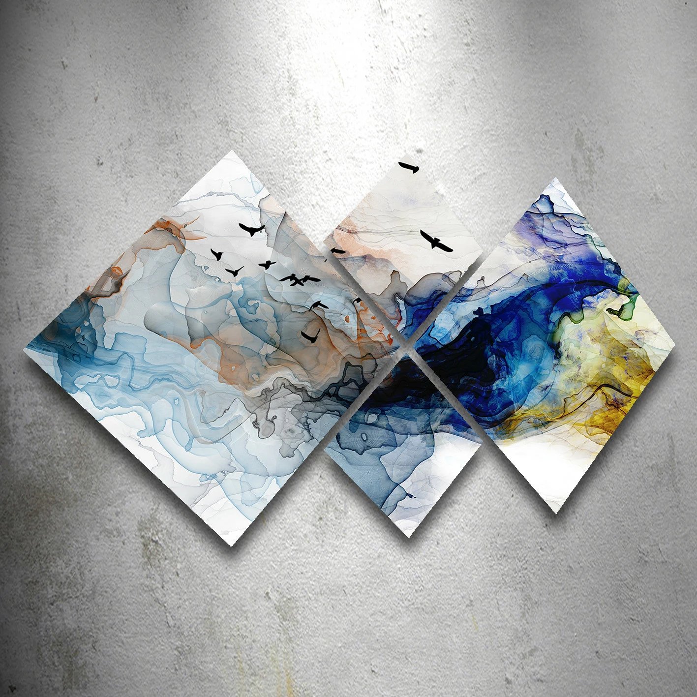 Pikturë dekorative MDF (4 copë), Wallity, 4MDF1675194094