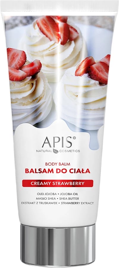 Balsam për trup APIS Creamy Strawberry Body Balm për femra, 200ml