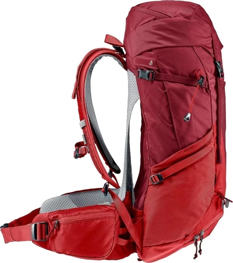 Çantë shpine Deuter Futura PRO 36 për hiking, e kuqe