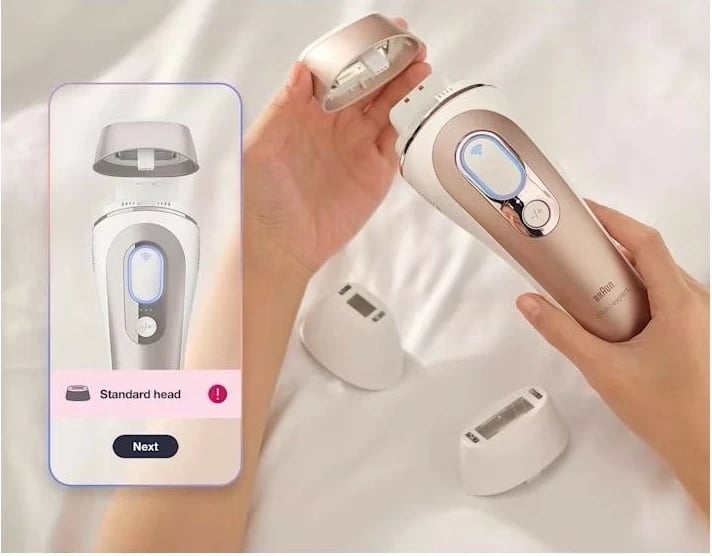 IPL Braun Skin i-Expert Smart PL7147, 10 nivele intensiteti, rozë IPL Braun Skin i-Expert Smart PL7147, 10 nivele intensiteti, rozë