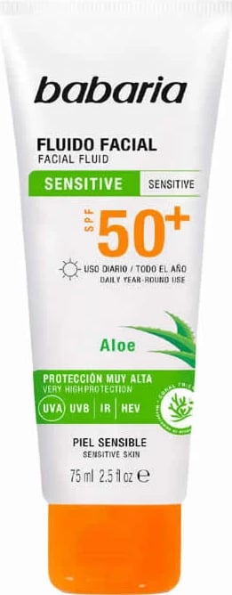 Fluid për fytyrë me SPF Babaria Sensitive Skin SPF50, 75ml