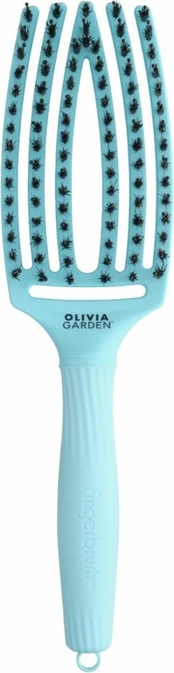 Furçë flokësh për femra Olivia Garden FingerBrush Dolce Vita Blue Sky, 1 copë