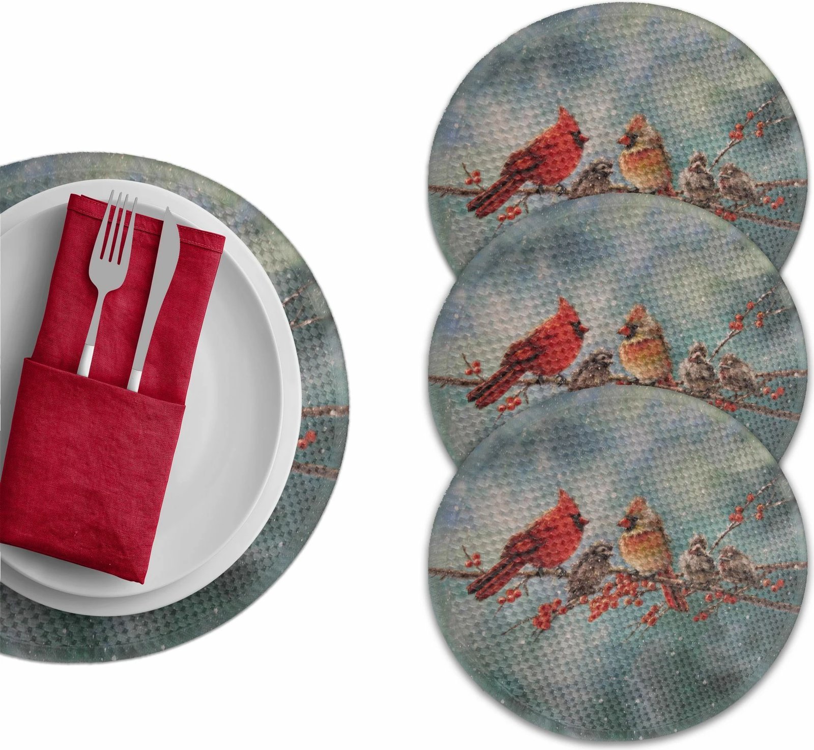 Set nënshtrues tavoline Hermia Concept, shumëngjyrësh, 3051Supla, 37cm, 4 copë