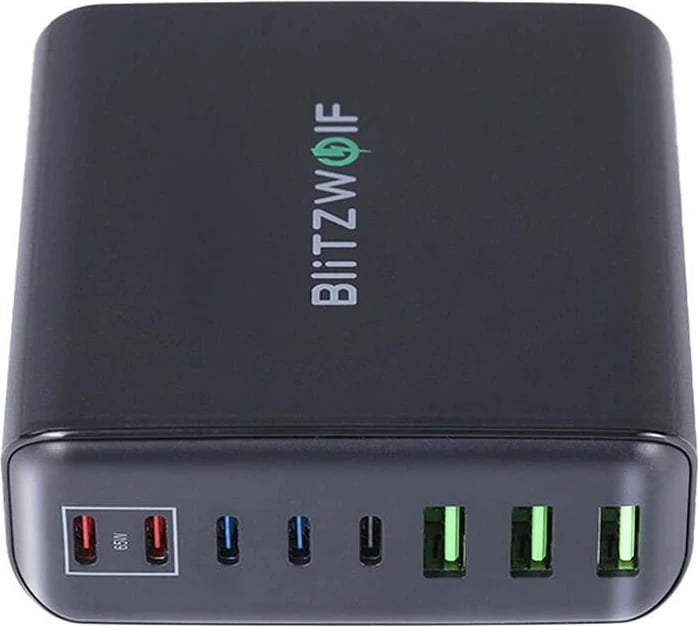 Karikues muri BlitzWolf BW-S26, 250W, 8 porta USB-A/USB-C, zi