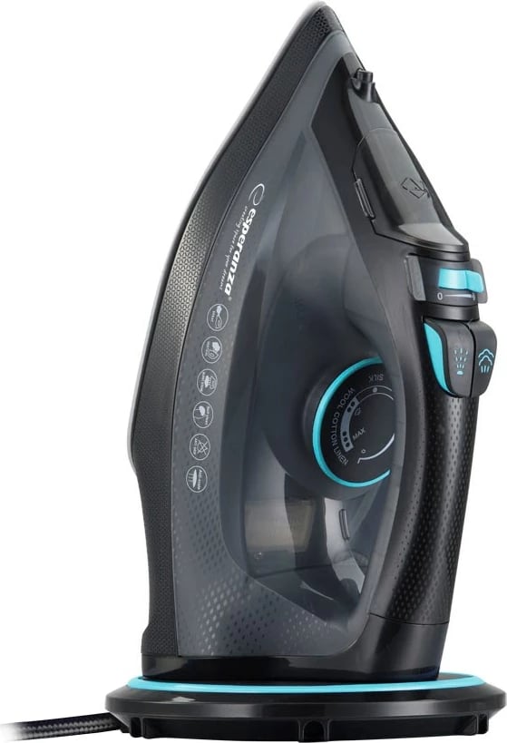 Hekur me avull Esperanza EHI010, 2600 W, pllaka qeramike, zi/gri