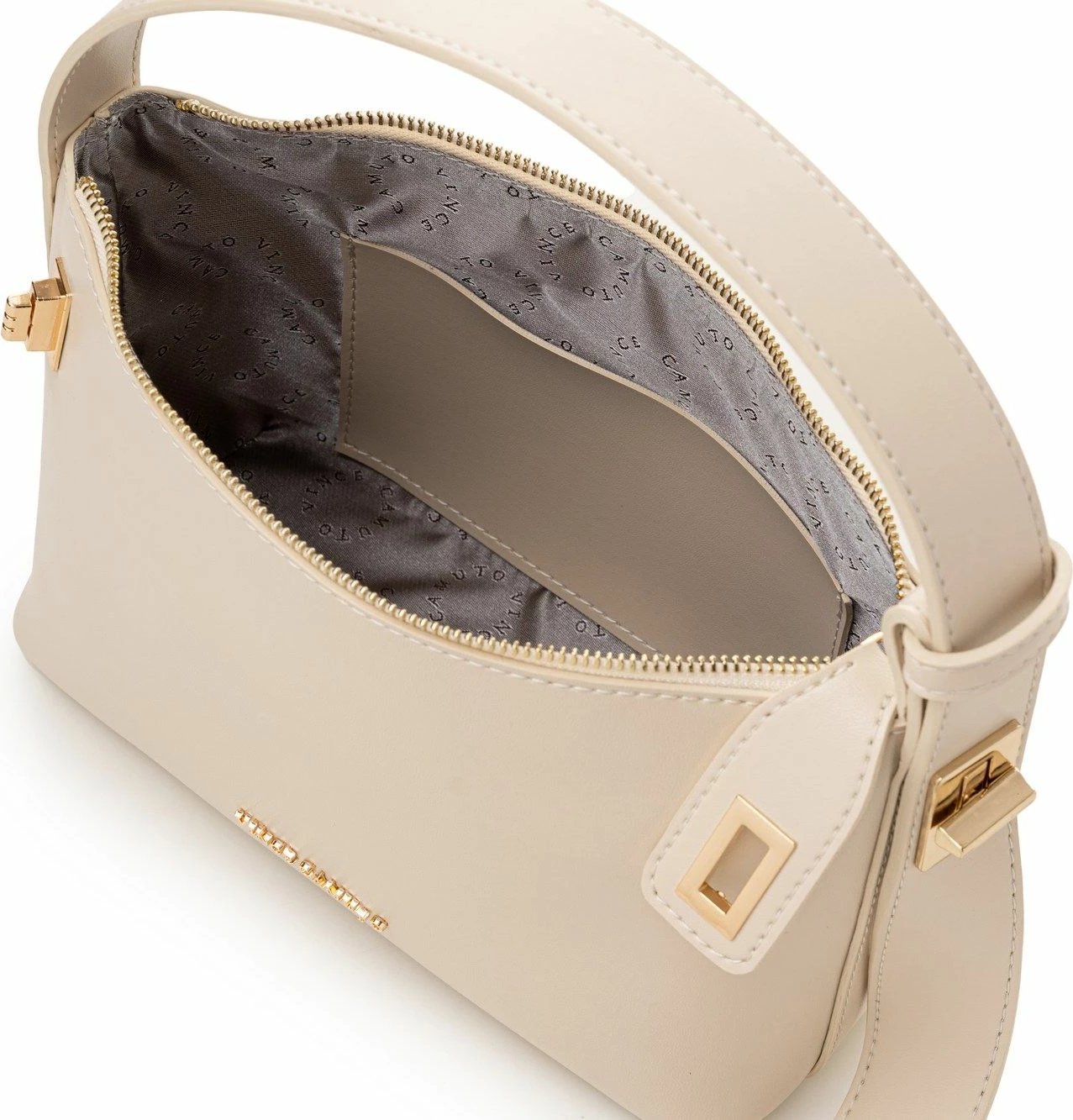 Çantë krahu Vince Camuto, Novara, ngjyrë krem Çantë krahu Vince Camuto, Novara, ngjyrë krem