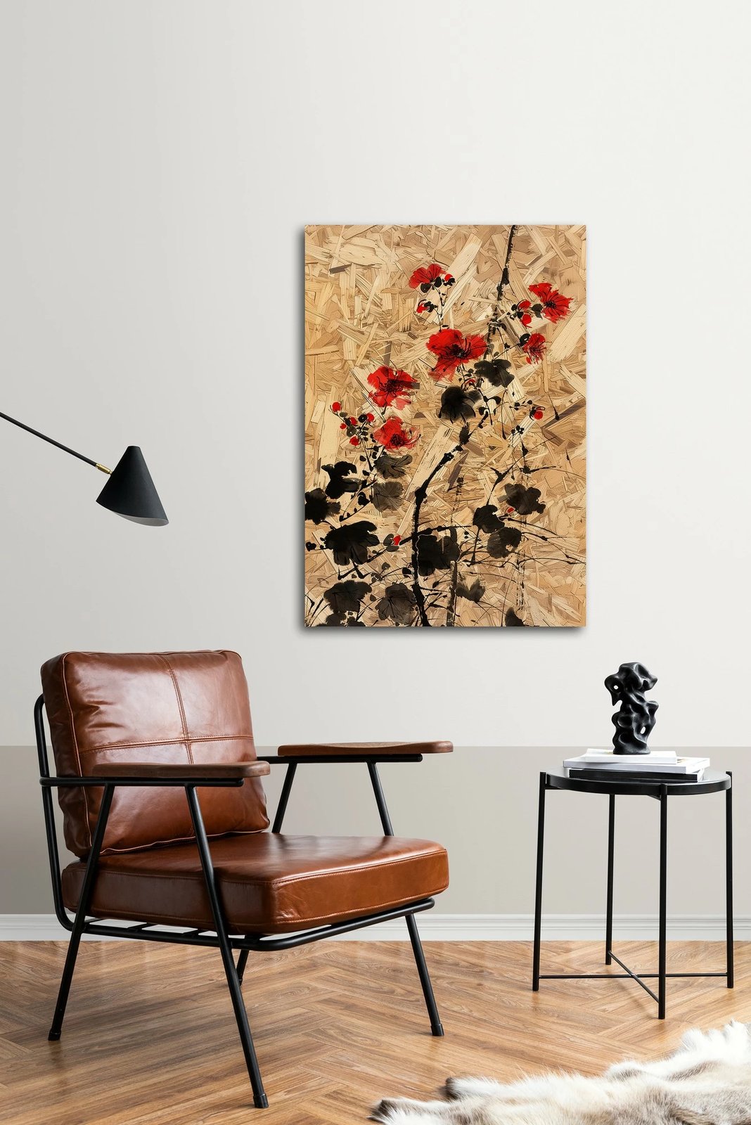 Pikturë dekorative me kornizë, MDF, Wallity, Huhu318, shumëngjyrëshe, 70x100cm