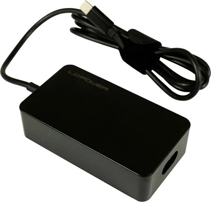 Adapter universal LC-Power LC-NB-PRO-45-C për laptop, 45W, USB-C, i zi