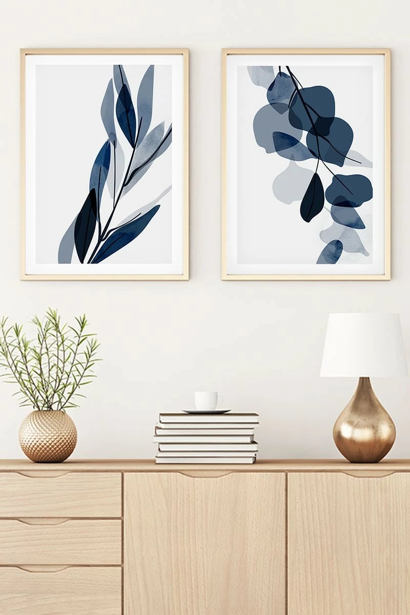 Pikturë dekorative me kornizë, MDF, 2 copë, Wallity, Huhu25, 20x30cm