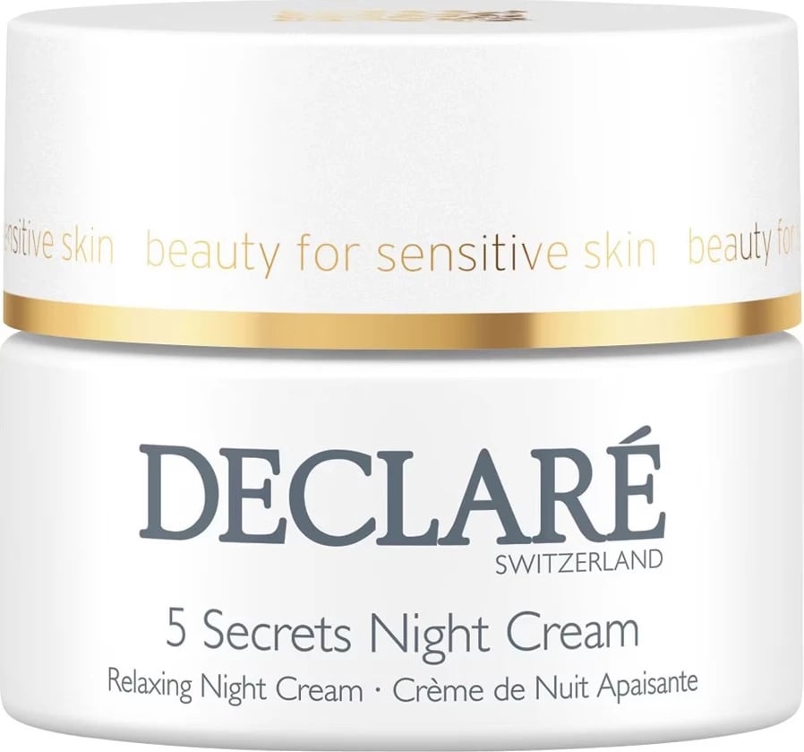 Krem nate për fytyrë për femra Declare Stress Balance 5 Secrets Night Cream, 50ml