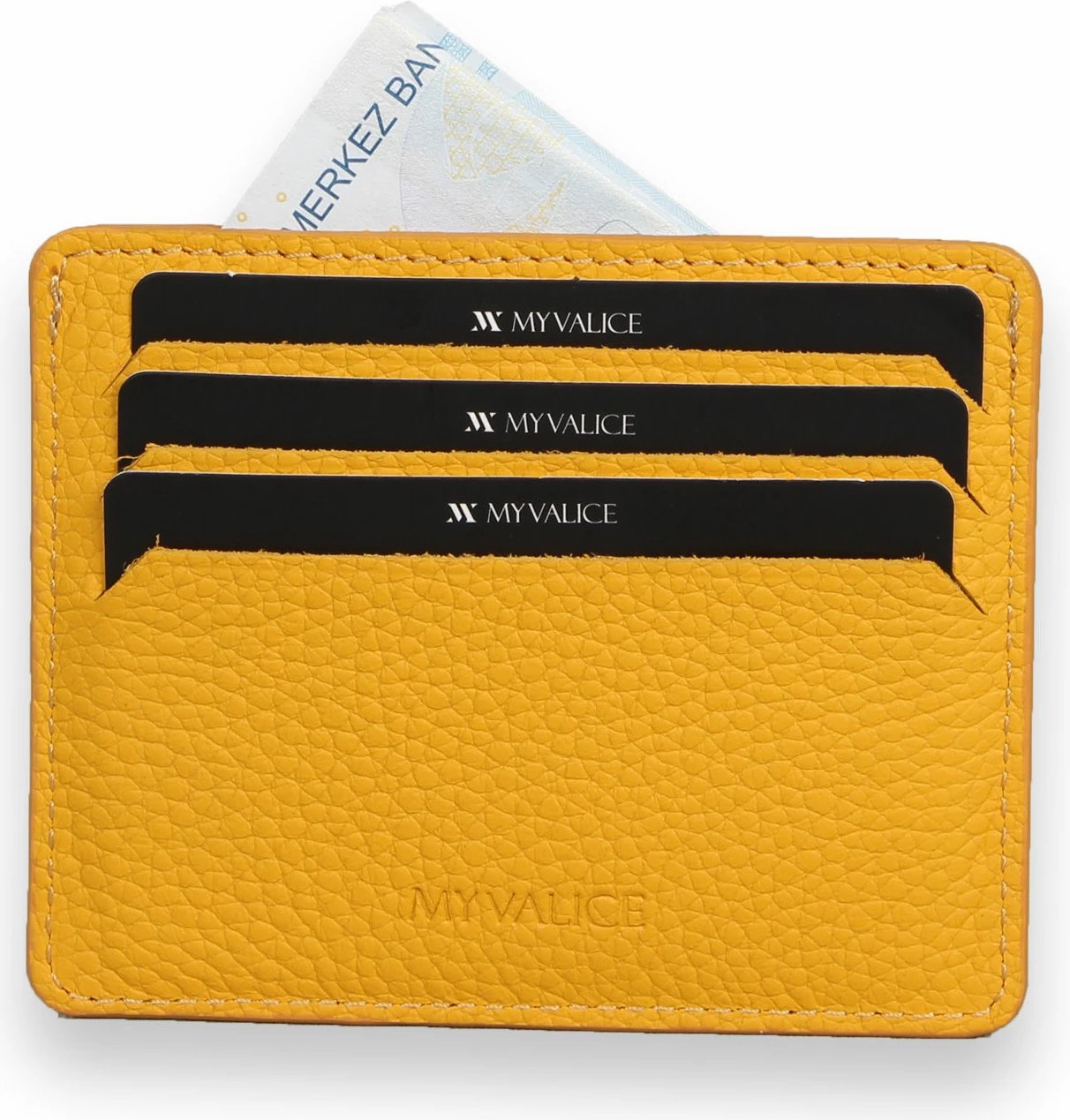 Portofol lëkure i verdhë Zoozie Bags, 4380