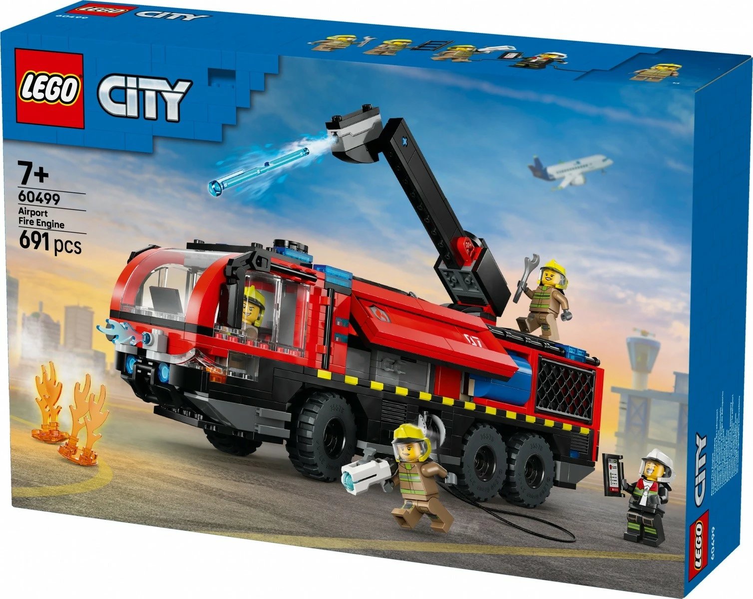Set ndërtimi LEGO City 60499 kamion zjarrfikës aeroporti 691 pjesë 7+