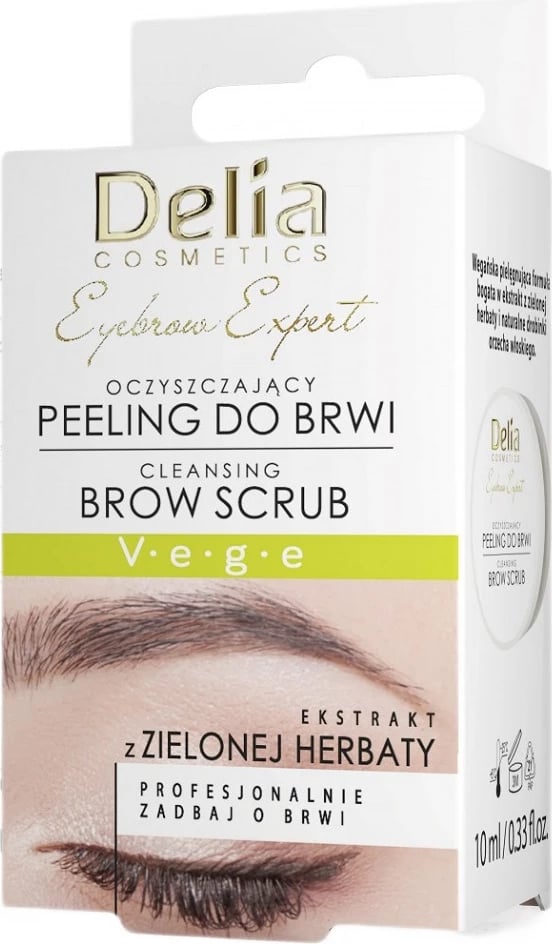 Peeling për vetulla Delia Eyebrow Expert Cleansing Peeling për femra, 10ml