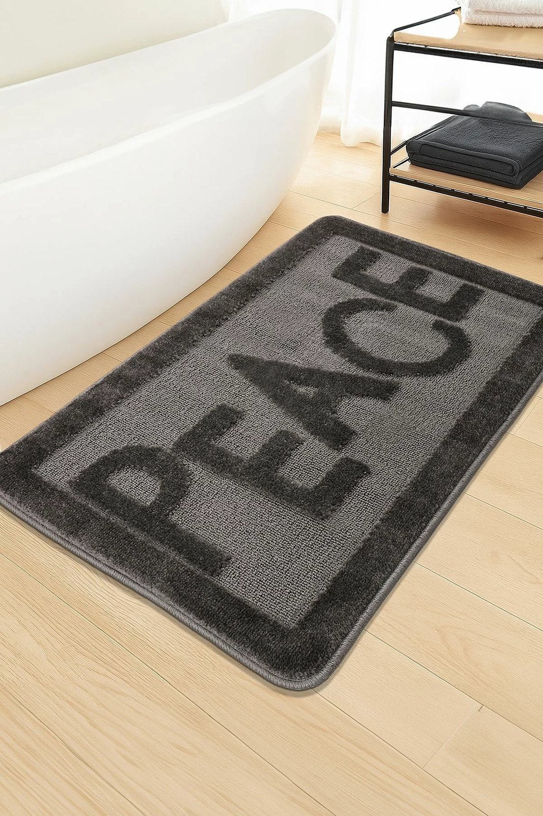 Tapet banje Mijölnir, ngjyrë antracit, Peace, 60x100cm