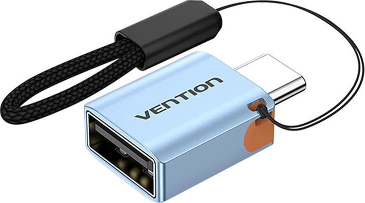 Adapter USB-C në USB-A Vention CUBH0, 10Gbps, 3A, Gri