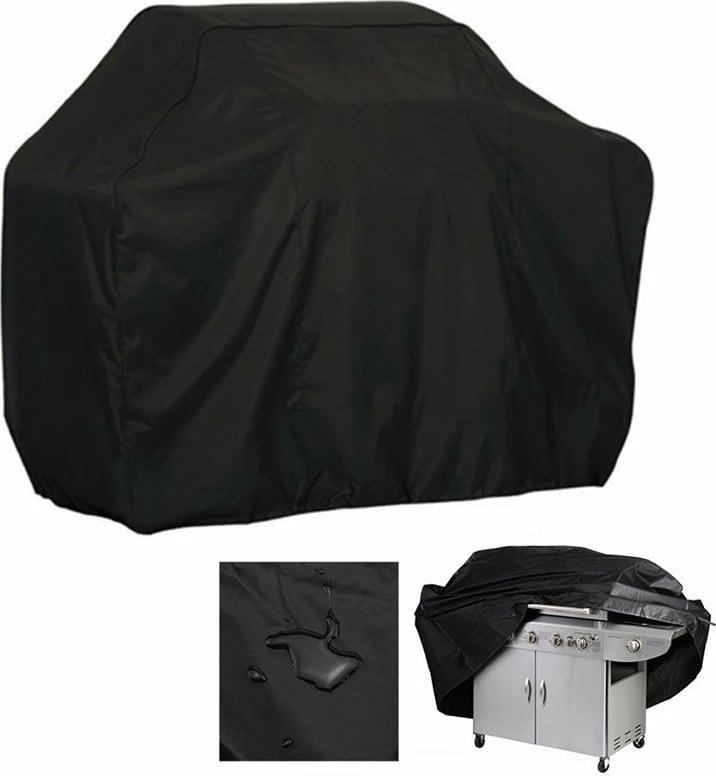 Mbulesë mbrojtëse Hurtel XL për grill, biçikletë, motoçikletë, mobilje kopshti, e zezë
