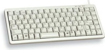 Tastierë Cherry G84-4100 mini, USB, QWERTY, gri
