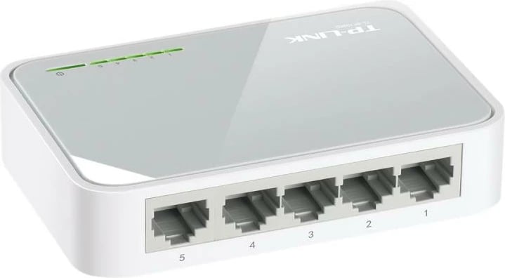 Switch, TP-Link TL-SF1005D 5 porte 10/100Mbps desktop, e bardhë