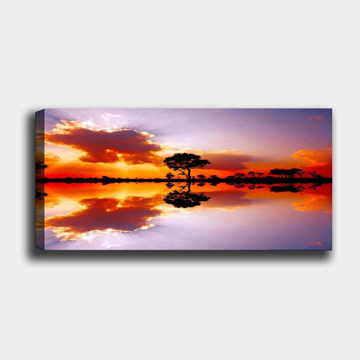 Pikturë dekorative në kanavacë, shumëngjyrëshe, YTY126202511_50120, 50x120cm