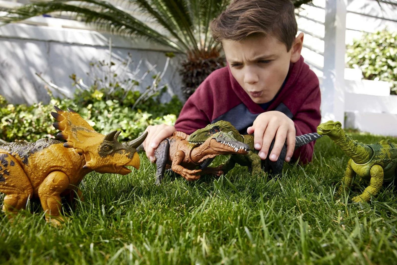Lodër dinosaur Jurassic World WILD ROAR Orkoraptor, MATTEL, shumëngjyrëshe