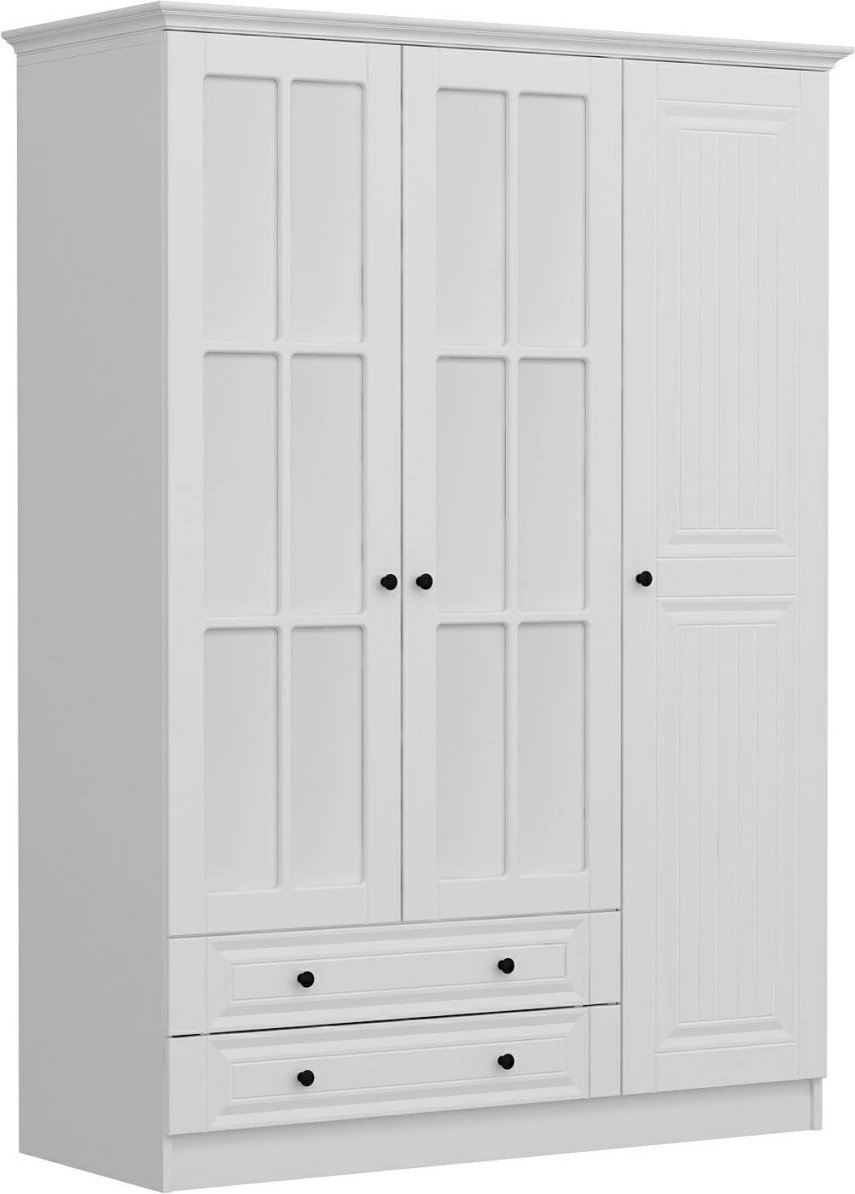 Dollap Skye Decor, Kale 3 mebran kapak, 190, i bardhë