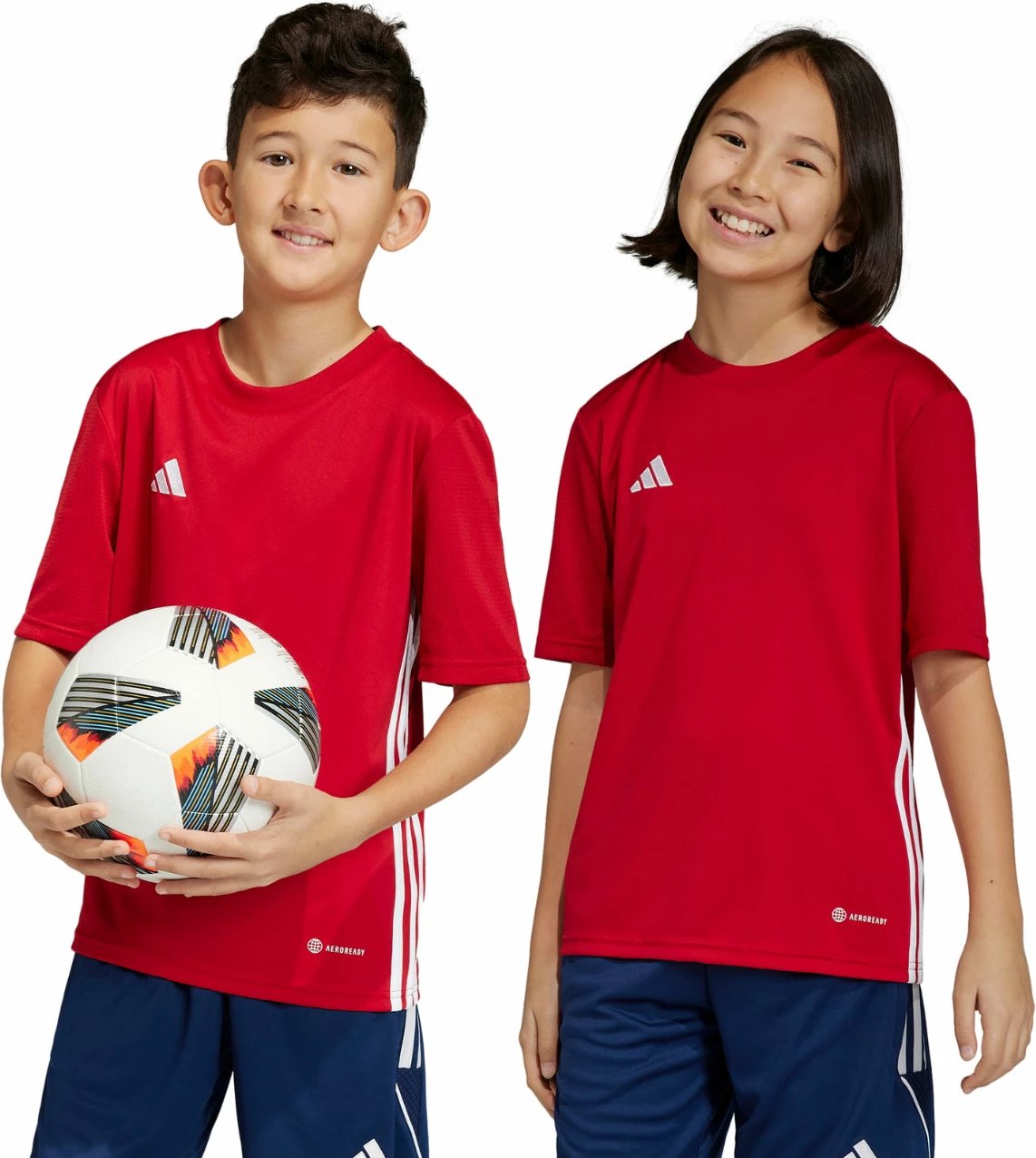 Maicë futbolli për fëmijë adidas, e kuqe