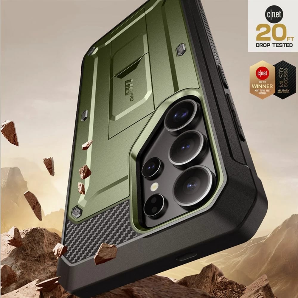 Mbështjellës Supcase Unicorn Beetle Pro 2-set për Samsung Galaxy S25 Ultra, Jeshil