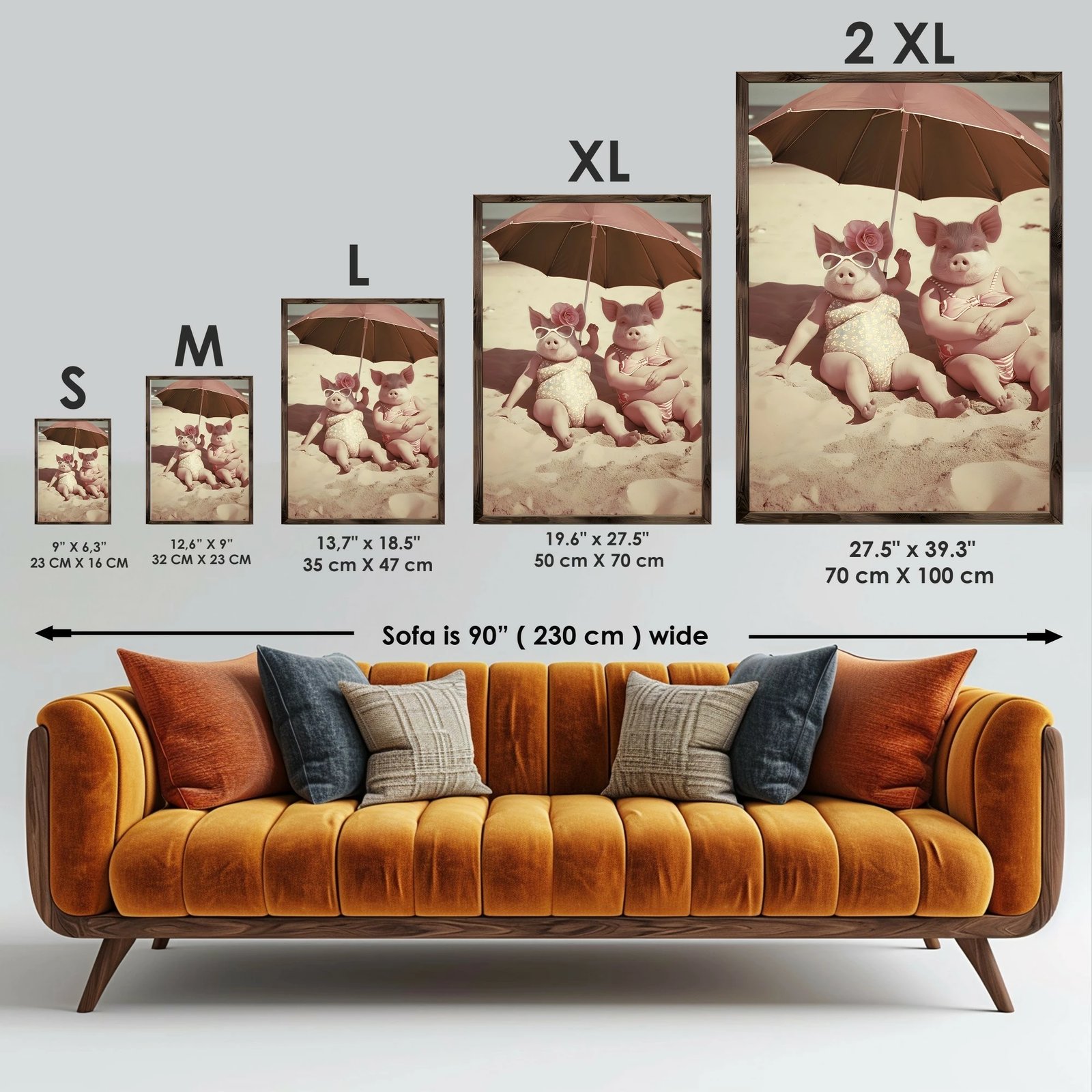 Pikturë dekorative me kornizë, MDF, shumëngjyrëshe, GE098-L