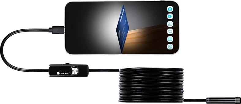 Endoskop industrial Tracer HardWire, TRAKAM46629, kënd 70°, IP67, USB