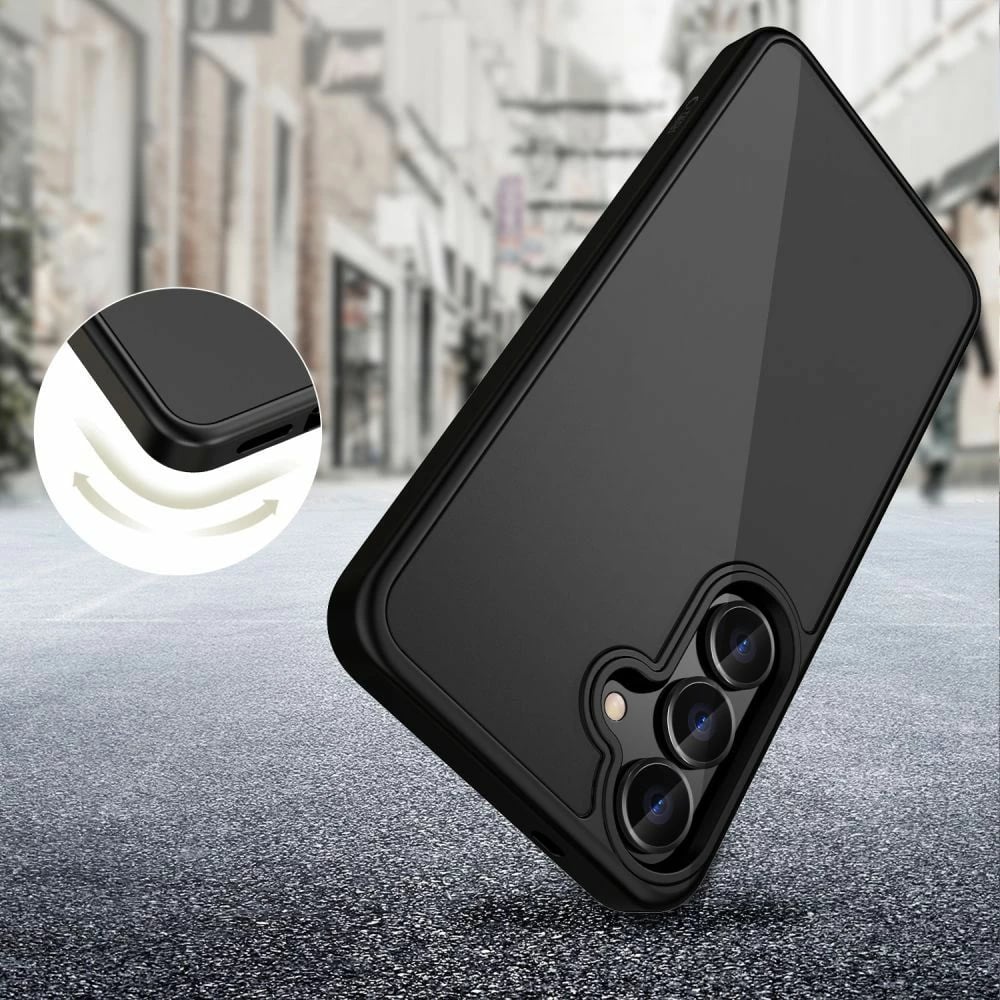 Mbështjellës Tech-Protect MagMat për Xiaomi Poco X7 5G, gjysmë-transparent, i zi