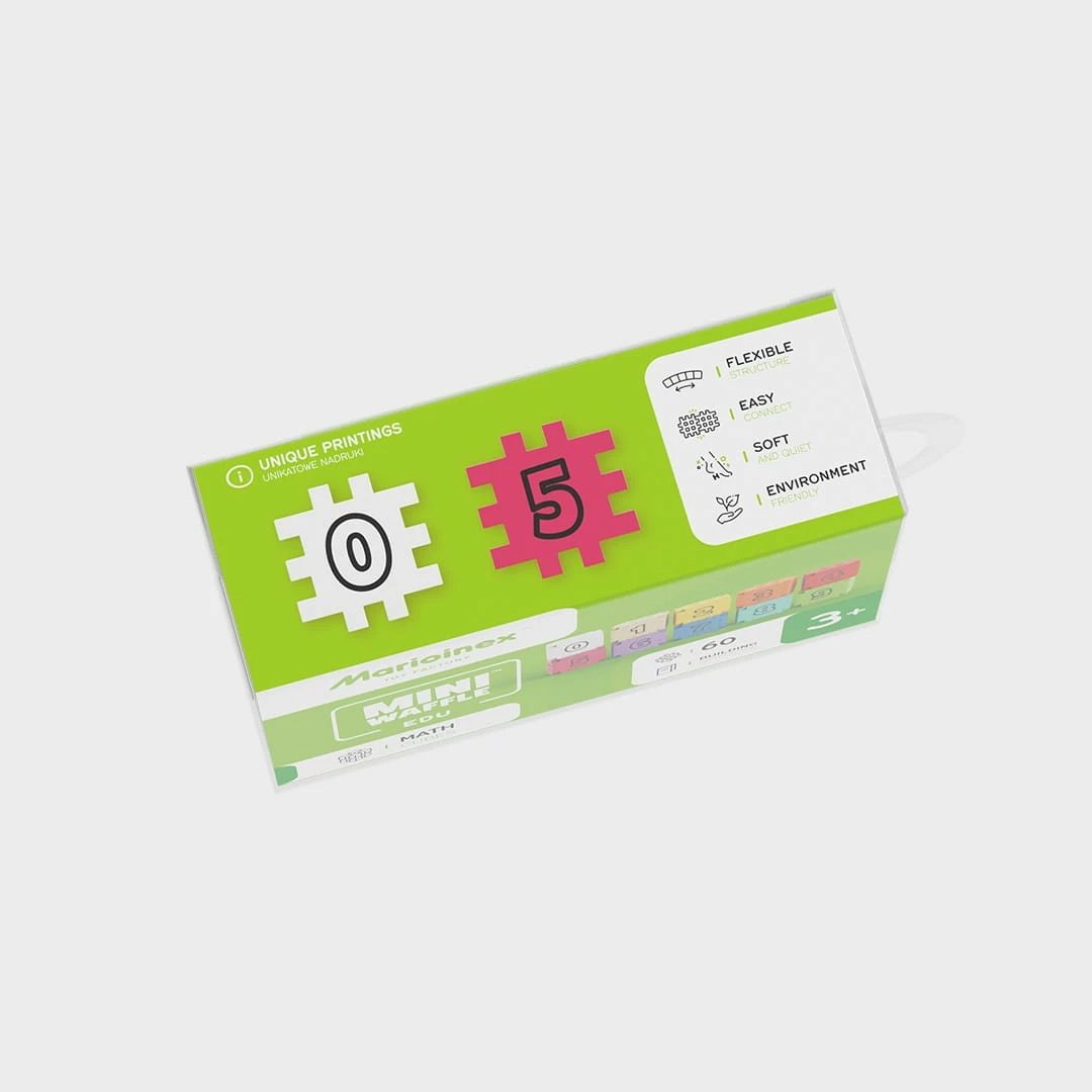 Blloqe ndërtimi edukative Marioinex Mini Waffle Edu, 60 pjesë, shumëngjyrëshe