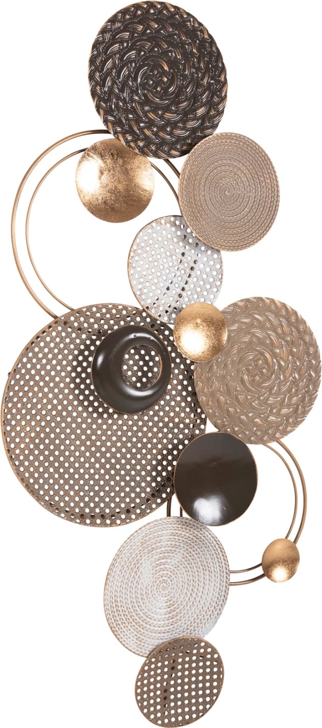 Dekor muri FH4215 metal në ngjyra të tokës 60x5x122 cm