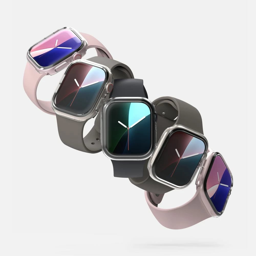 Mbështjellës Ringke Slim për Apple Watch 10, 46mm, 2 copë, Transparent dhe Zi