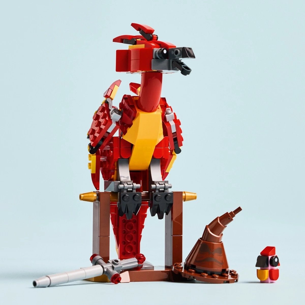 Set LEGO Harry Potter 76448 Fawkes: Feniksi i Dumbledore, 299 pjesë, për fëmijë 8+