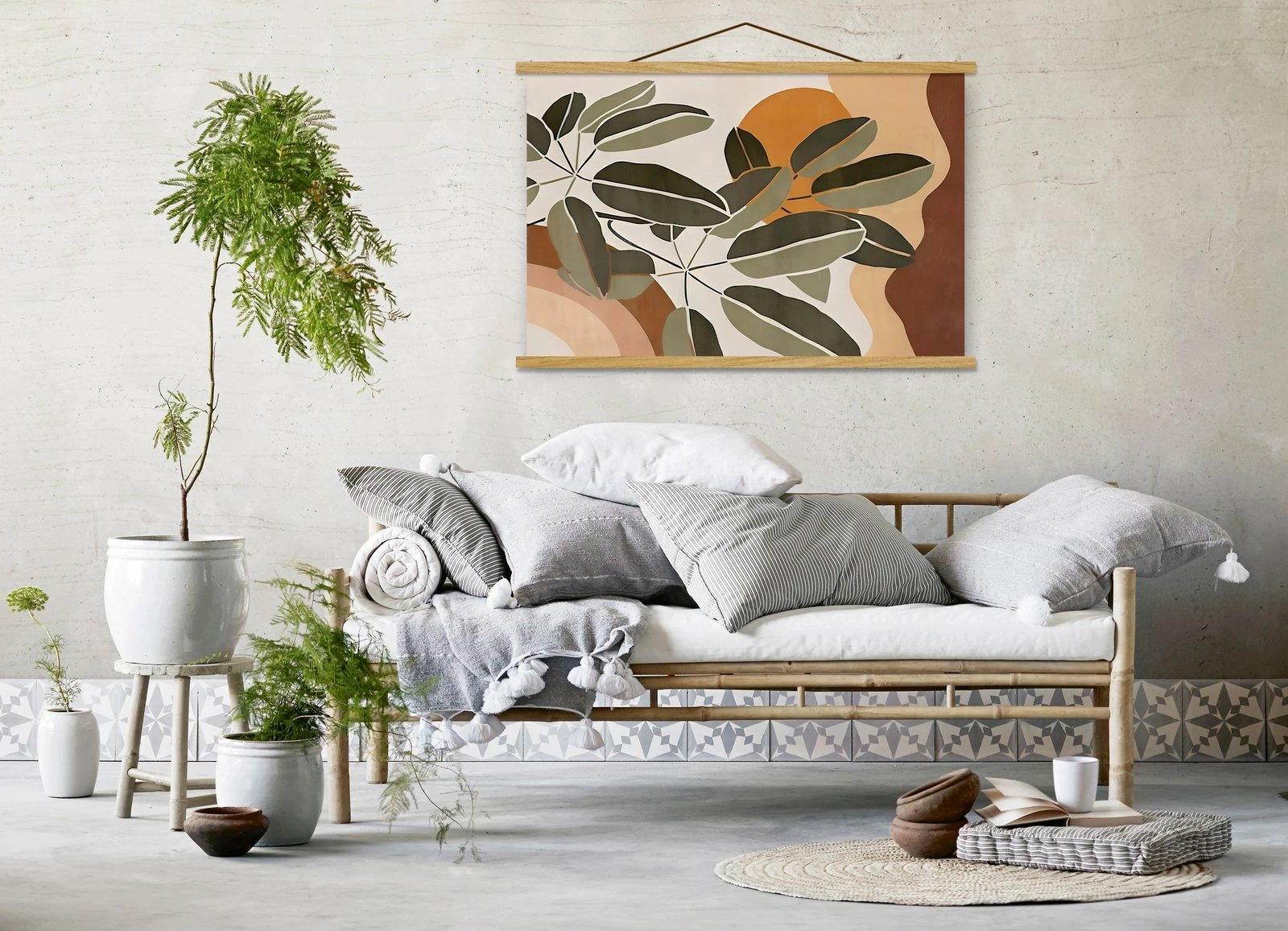 Pikturë dekorative me kornizë, shumëngjyrëshe, Wallity MRG10, 50x70cm