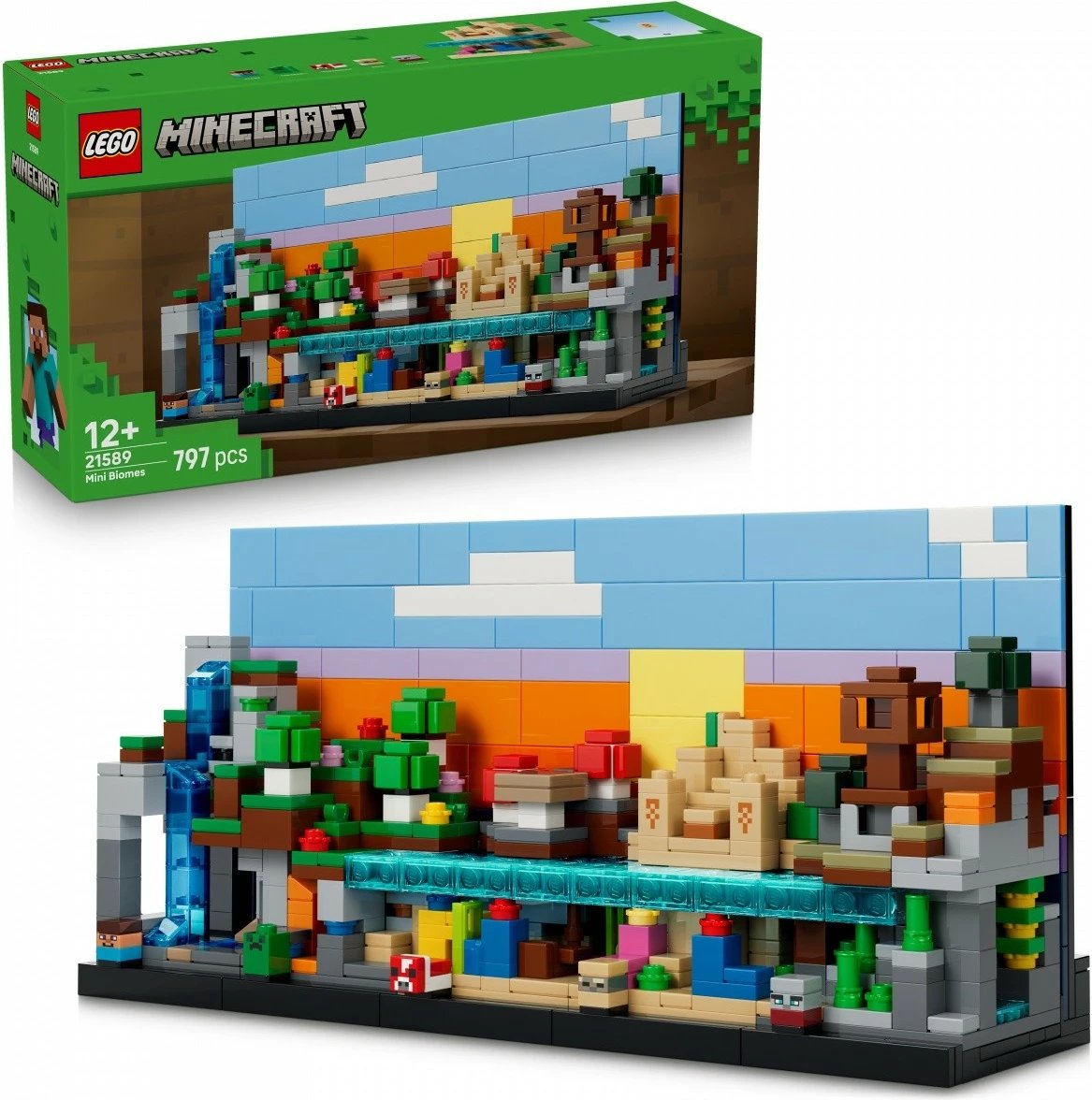 Set ndërtimi, LEGO Minecraft 21589 Mini Biomes, 797 copa, 12+, set i madh