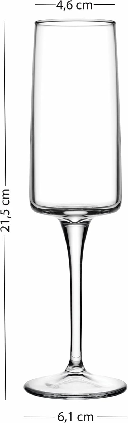 Set gotash (4 copë), Hermia Concept, Bliss 190, ngjyrë ari dhe transparente