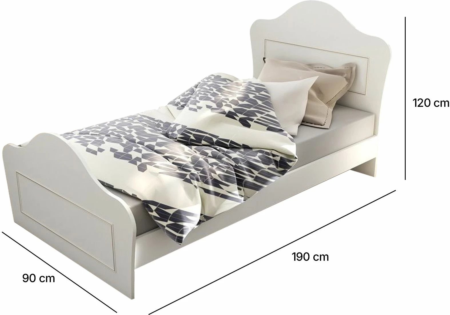 Set dhome për të rinj Skye Decor, ngjyrë e bardhë mat, Rb-081