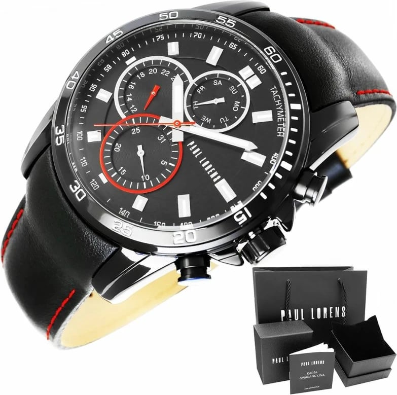 Orë dore për meshkuj Paul Lorens, e zezë